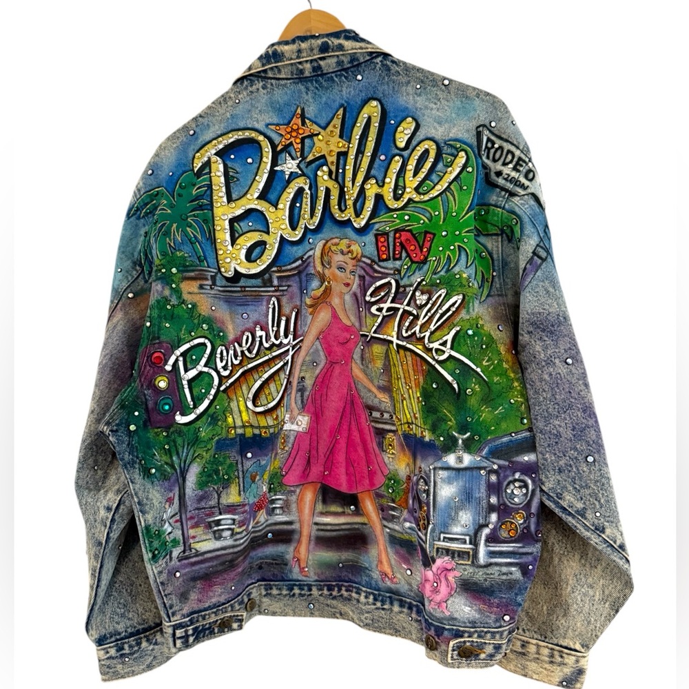 1987 Tony Alamo Barbie Shopping Beverly Hills Denim Jacket Medium